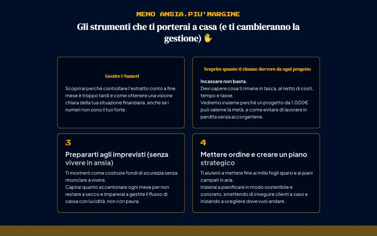 Dottor Forfettario project, detail 1