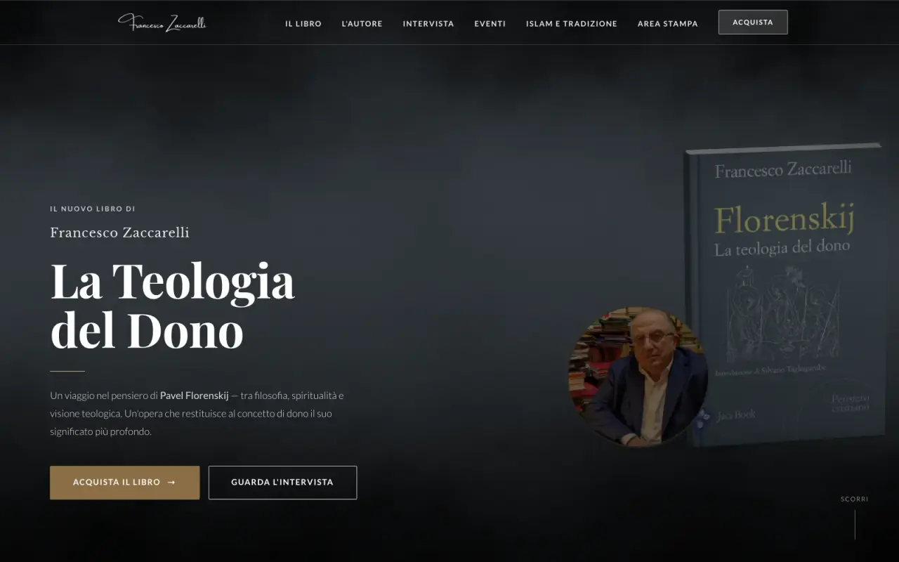 Francesco Zaccarelli website by Optiflow