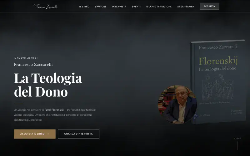 Francesco Zaccarelli website by Optiflow