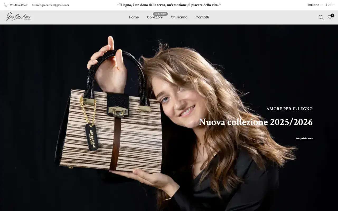 Gio Bastian website by Optiflow