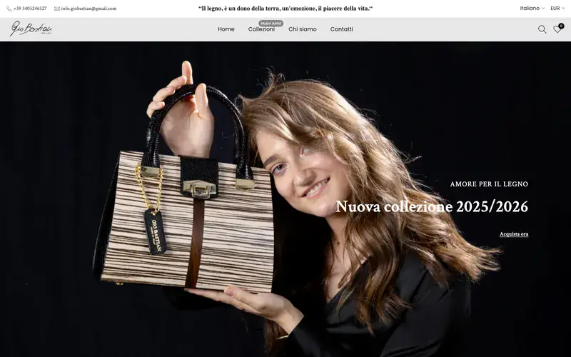 Gio Bastian website by Optiflow