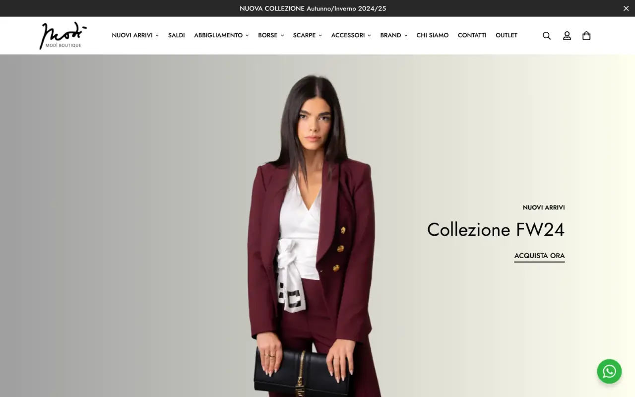 Modì Boutique website by Optiflow